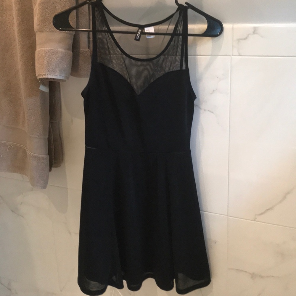 Divided Black Dress